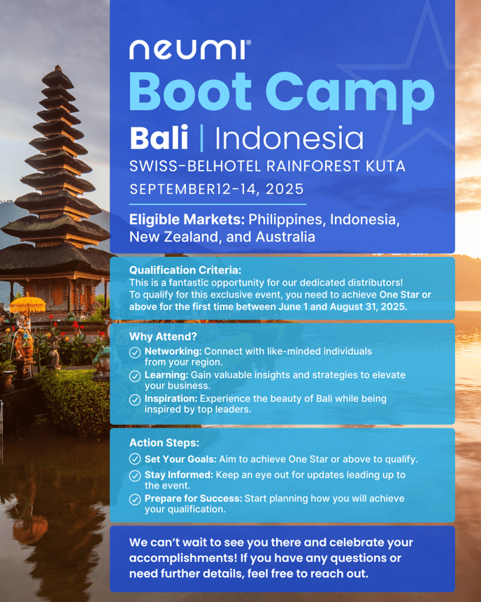 Neumi Boot Camp Bali - Indonesia - SM - English